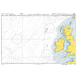 Product image of Admiralty Chart 4102 | Western Approaches to United Kingdom and Ireland, featuring navigational markings, depth soundings, and coastal features, essential for safe marine navigation. It could be displayed as an art piece or used for navigation on a boat or ship.