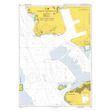 Product image of Admiralty Chart 4119 | Harbour- Western Part, featuring navigational markings, depth soundings, and coastal features, essential for safe marine navigation. It could be displayed as an art piece or used for navigation on a boat or ship.