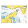 Product image of Admiralty Chart 4122 | Ma Wan and Approaches, featuring navigational markings, depth soundings, and coastal features, essential for safe marine navigation. It could be displayed as an art piece or used for navigation on a boat or ship.