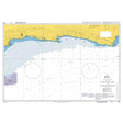 Product image of Admiralty Chart 4155 | Cape St Blaize to Cape St Francis, featuring navigational markings, depth soundings, and coastal features, essential for safe marine navigation. It could be displayed as an art piece or used for navigation on a boat or ship.