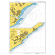 Product image of Admiralty Chart 4162 | Approaches to East London, featuring navigational markings, depth soundings, and coastal features, essential for safe marine navigation. It could be displayed as an art piece or used for navigation on a boat or ship.