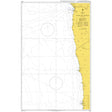 Product image of Admiralty Chart 4218 | Arica to Bahia de Iquique, featuring navigational markings, depth soundings, and coastal features, essential for safe marine navigation. It could be displayed as an art piece or used for navigation on a boat or ship.