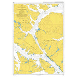 Product image of Admiralty Chart 4262 | Paso Tortuoso and Canal Jeronimo, featuring navigational markings, depth soundings, and coastal features, essential for safe marine navigation. It could be displayed as an art piece or used for navigation on a boat or ship.