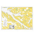 Product image of Admiralty Chart 4265 | Paso Tortuoso to Paso Del Mar, featuring navigational markings, depth soundings, and coastal features, essential for safe marine navigation. It could be displayed as an art piece or used for navigation on a boat or ship.