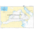 Product image of Admiralty Chart 4301 | Mediterranean Sea Western Part, featuring navigational markings, depth soundings, and coastal features, essential for safe marine navigation. It could be displayed as an art piece or used for navigation on a boat or ship.