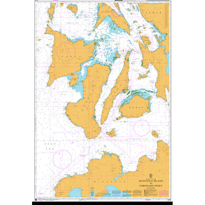 Product image of Admiralty Chart 4416 | Jintotolo Island to Coronado Point, featuring navigational markings, depth soundings, and coastal features, essential for safe marine navigation. It could be displayed as an art piece or used for navigation on a boat or ship.