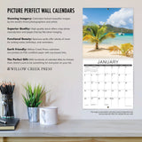 The Willow Creek Tall Ships 2025 Calendar by Willow Creek Press features a stunning beach scene for January with palm trees and clear water. Enjoy high-quality images, spacious grids for notes, eco-friendly materials, and diverse designs ideal as gifts while exploring maritime history.