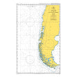 Product image of Admiralty Chart 4609 | Valparaiso to Islas Diego Ramirez, featuring navigational markings, depth soundings, and coastal features, essential for safe marine navigation. It could be displayed as an art piece or used for navigation on a boat or ship.