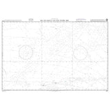 Product image of Admiralty Chart 4615 | Isla de Pascua and East Pacific Rise, featuring navigational markings, depth soundings, and coastal features, essential for safe marine navigation. It could be displayed as an art piece or used for navigation on a boat or ship.