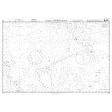Product image of Admiralty Chart 4617 | Tuvalu to Palmyra Island, featuring navigational markings, depth soundings, and coastal features, essential for safe marine navigation. It could be displayed as an art piece or used for navigation on a boat or ship.