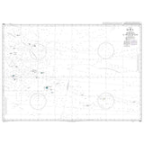 Product image of Admiralty Chart 4655 | Mururoa to Ducie Island, featuring navigational markings, depth soundings, and coastal features, essential for safe marine navigation. It could be displayed as an art piece or used for navigation on a boat or ship.