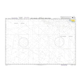 Product image of Admiralty Chart 4710 | Cape Leeuwin to Southeast Indian Ridge, featuring navigational markings, depth soundings, and coastal features, essential for safe marine navigation. It could be displayed as an art piece or used for navigation on a boat or ship.