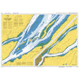 Product image of Admiralty Chart 4785 | Sault-au-Cochon a/to Quebec, featuring navigational markings, depth soundings, and coastal features, essential for safe marine navigation. It could be displayed as an art piece or used for navigation on a boat or ship.