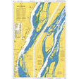 Product image of Admiralty Chart 4792 | Port de Montreal, featuring navigational markings, depth soundings, and coastal features, essential for safe marine navigation. It could be displayed as an art piece or used for navigation on a boat or ship.