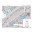 Product image of Admiralty Chart 4793 | Montreal to / A Lake / Lac Ontario, featuring navigational markings, depth soundings, and coastal features, essential for safe marine navigation. It could be displayed as an art piece or used for navigation on a boat or ship.