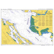 Product image of Admiralty Chart 4952 | Strait of Georgia Southern Portion/Partie Sud, featuring navigational markings, depth soundings, and coastal features, essential for safe marine navigation. It could be displayed as an art piece or used for navigation on a boat or ship.