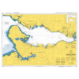 Product image of Admiralty Chart 4963 | Vancouver Harbour Western Portion/Partie Ouest, featuring navigational markings, depth soundings, and coastal features, essential for safe marine navigation. It could be displayed as an art piece or used for navigation on a boat or ship.