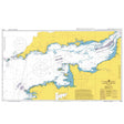 Admiralty Instructional Chart 5049 | English Channel by Admiralty showcases detailed coastline, depth contours, navigational aids, tidal information, and commercial shipping routes for the English Channel. Land areas are shaded yellow, while water depths are indicated by varying shades of blue and white according to ADMIRALTY Standard Nautical Charts.