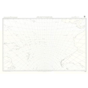 The Admiralty Instructional Chart 5098, covering the South Pacific and Southern Oceans, is a detailed nautical chart by Admiralty. It features grid lines and geographic coordinates, focusing on the Southern Ocean surrounding the Antarctic continent. The chart shows coastal outlines, islands, adjacent sea areas, and commercial shipping routes marked with navigational and oceanographic information.