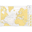 Admiralty Routeing Chart 5124(8): North Atlantic Ocean - August, by Admiralty, is a navigation chart showing coastlines, sea routes, passages, wind patterns, inset maps and a detailed legend in the Admiralty Routeing Chart format.