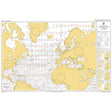 Admiralty Routeing Chart 5124(11): North Atlantic Ocean - November shows Europe, North America, and northern Africa with currents, wind patterns, shipping routes, and Admiralty routeing details on the right. Brand: Admiralty.