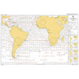 The Admiralty Routeing Chart 5125(1): South Atlantic Ocean - January by Admiralty details ocean currents and navigation info for South America, Africa, and nearby seas, with clear arrows to aid maritime route planning.