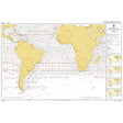 Admiralty Routeing Chart 5125(6): South Atlantic Ocean – June shows South America, Africa, Antarctica coasts, ocean currents, wind directions, and coordinates—perfect for navigation. Insets and notes are on the right. Brand: Admiralty.