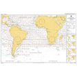 The Admiralty Routeing Chart 5125(10): South Atlantic Ocean - October by Admiralty displays South America and Africa, with ocean currents marked in red, wind directions, and key navigational details for passage planning.