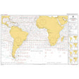 Admiralty Routeing Chart 5125(11): South Atlantic Ocean - November by Admiralty displays South America, Africa, ocean currents, major shipping routes, and inset maps with extra regional details.