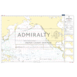 Admiralty Routeing Chart 5127(5): North Pacific Ocean - May by Admiralty is a nautical chart for navigation, showing currents, latitudes, landmasses, and a legend. Features UK Hydrographic Office seals and official text.
