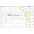 Admiralty Routeing Chart 5128(2): South Pacific Ocean - February by Admiralty displays ocean currents, wind directions, and navigation routes. Features parts of surrounding continents and islands. Labeled as part of the ADMIRALTY PAPER CHART SERVICE.