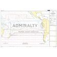 Admiralty Routeing Chart 5128(4): South Pacific Ocean - April provides ocean passages, shipping routes, navigation data, currents, wind directions, coastal outlines, labels, a legend, and route info. Brand: Admiralty.