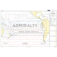 Admiralty Routeing Chart 5128(7): South Pacific Ocean - July by Admiralty displays wind, current patterns, arrows, labels, and map coordinates with marked islands and landmasses—perfect for ocean navigation and shipping route reference.