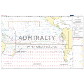 Admiralty Routeing Chart 5128(8): South Pacific Ocean - August by Admiralty displays shipping routes, ocean currents, wind patterns, coasts, and major landmasses like South America, Australia, and New Zealand.