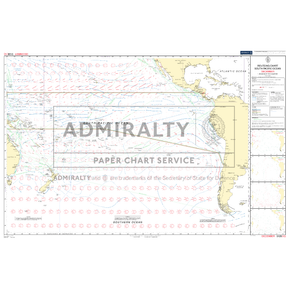 The Admiralty Routeing Chart 5128(12): South Pacific Ocean - December by Admiralty shows shipping routes, ocean currents, prevailing winds, and key sea lanes with detailed overlays for accurate navigation near Australia, New Zealand, and South America.