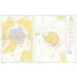 Product image of Admiralty Chart 5384 | The Polar Regions - Magnetic Variation 2020 and Annual Rates of Change, featuring navigational markings, depth soundings, and coastal features, essential for safe marine navigation. It could be displayed as an art piece or used for navigation on a boat or ship.