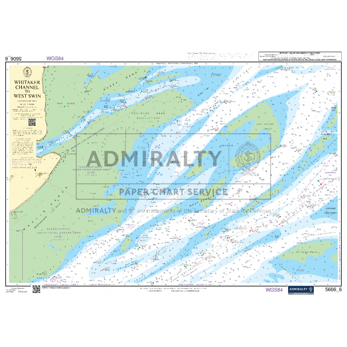 Admiralty Small Craft Charts - 5606 - Thames Estuary, Ramsgate to Canvey