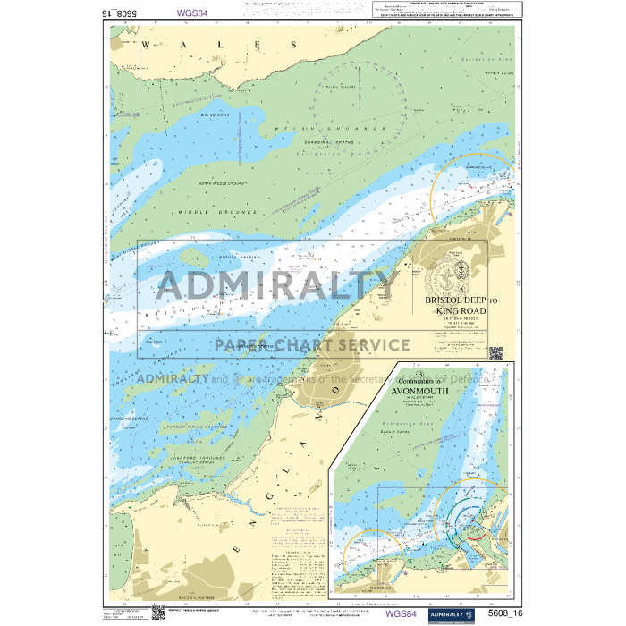 Admiralty Small Craft Charts - 5608 - Bristol Channel