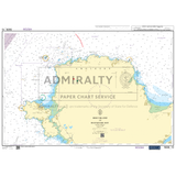 The Admiralty Small Craft Charts - 5609 - North West Wales by Admiralty provides a detailed nautical chart of the coastal waters around Holy Island and Red Wharf Bay, featuring depth markings, navigational aids, and surrounding topography. This comprehensive chart includes notations for safe coastal navigation and meticulous representations of underwater contours and hazards.