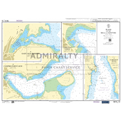 Admiralty Small Craft Charts - 5610 - The Firth of Clyde