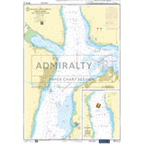 The Admiralty Small Craft Charts - 5610 - The Firth of Clyde by Admiralty offers a nautical chart detailing the southern approaches to Loch Long, complete with comprehensive depth contours, navigational aids, hazards, and landmarks. An inset provides a closer examination of a specific area. Featuring the ADMIRALTY Small Craft Charts label and various navigational notations, it is perfectly suited for coastal navigation.