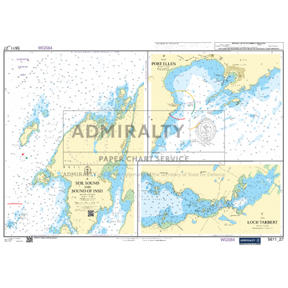 Admiralty Small Craft Charts - 5611 - West Coast of Scotland