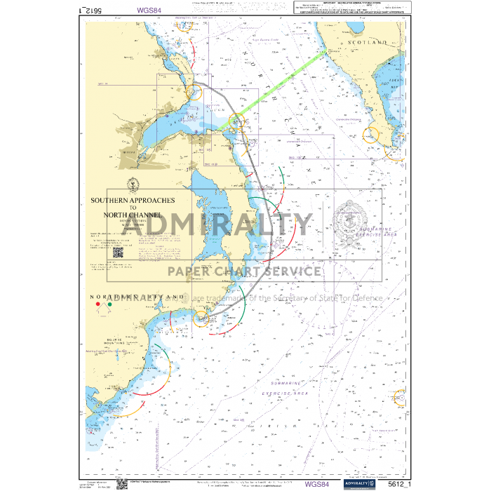 Admiralty Small Craft Charts - 5612 - Northern Ireland - SailorShop