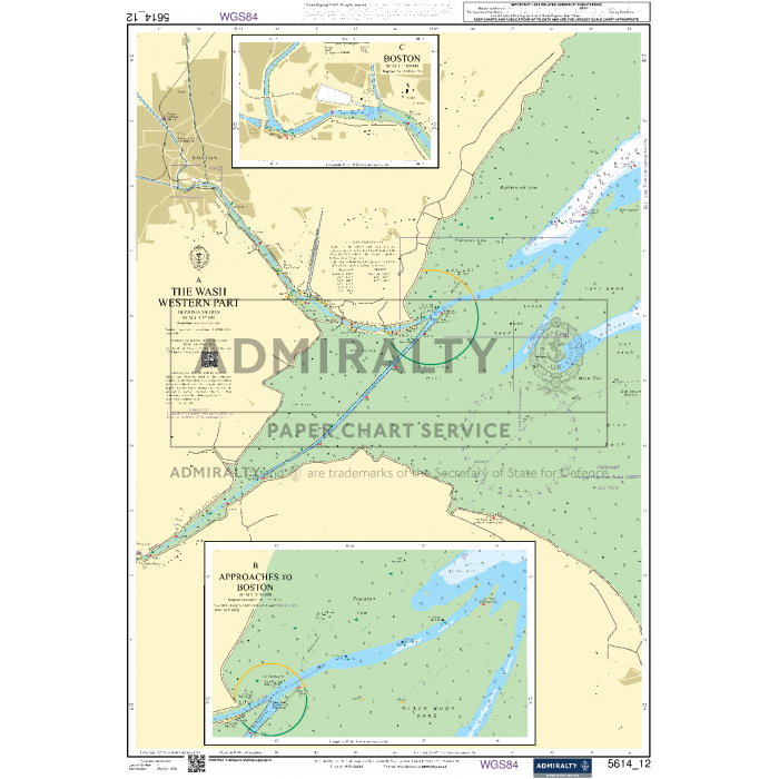 The Admiralty Small Craft Charts - 5614 for the East Coast, from Orford Ness to Whitby, offer detailed navigational information essential for coastal navigation. These charts include depth markers, navigational aids, and coastal features to ensure maritime safety. Insets provide closer views of specific areas of interest along this stretch of coast.