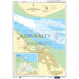 The "Admiralty Small Craft Charts - 5614 - East Coast, Orford Ness to Whitby" by Admiralty provides detailed maritime information for navigation, including depths, buoys, and landmarks. This chart also features insets for the entrance to Grimsby Dock and a detailed plan of Grimsby Docks, ensuring safety-critical information for coastal navigation.