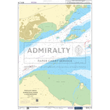 Admiralty Small Craft Chart 5615 of the East Coast, spanning Whitby to Edinburgh, showcases Firth of Forth with detailed views from Hawkcraig Point to Hound Point. This chart, ideal for coastal navigation, includes navigational details, coordinates, depth contours, and nearby landmasses. The Admiralty logo and "PAPER CHART SERVICE" watermark are prominently centered on the map.