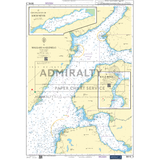 The "Admiralty Small Craft Charts - 5616 - West Coast of Scotland and Outer Hebrides" by Admiralty covers the regions from Mallaig to Glenelg, featuring detailed insets of Loch Nevis and Kyle Rhea. Perfect for maritime professionals, this chart provides essential nautical information including water depths, navigation aids, and coastal landmarks crucial for coastal navigation.