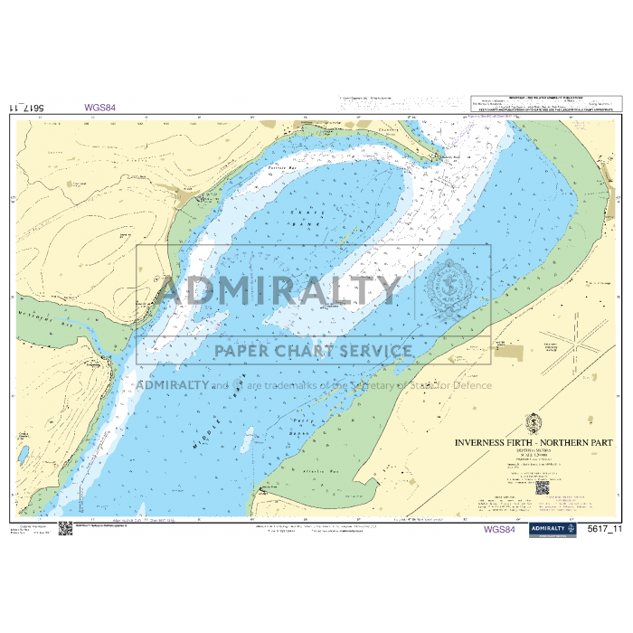 A nautical chart titled "Admiralty Small Craft Charts - 5617 - East Coast of Scotland" by Admiralty. Essential for coastal navigation, it employs various symbols and colors to denote depth, underwater hazards, and navigational information. Land areas are shaded in yellow, while water areas are in light blue.