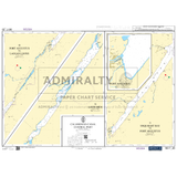 A nautical chart titled "Admiralty Small Craft Charts - 5617 - East Coast of Scotland" depicting Fort Augustus, Laggan Locks, and Urquhart Bay. Designed for maritime safety and coastal navigation, the Admiralty chart includes navigational aids, water depths, and adjacent land markings. Insets provide detailed views of the Fort Augustus and Urquhart Bay areas.