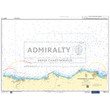 A nautical chart titled "Admiralty Small Craft Charts - 5617 - East Coast of Scotland" from Admiralty. The map illustrates coastal details including depths, landmarks, and navigational aids crucial for coastal navigation and maritime safety. The coastline is highlighted in yellow with blue representing the sea.